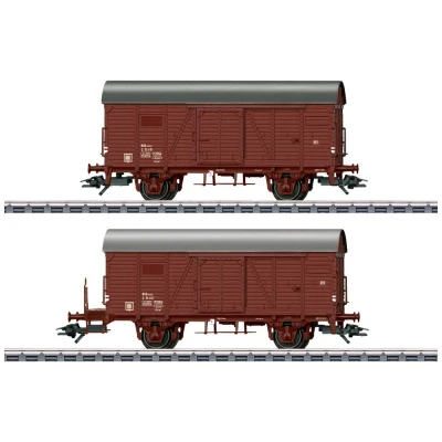 Afbeelding van Märklin 46067 H0 2 delige set overdekte goederenwagons Kassel van de NSB