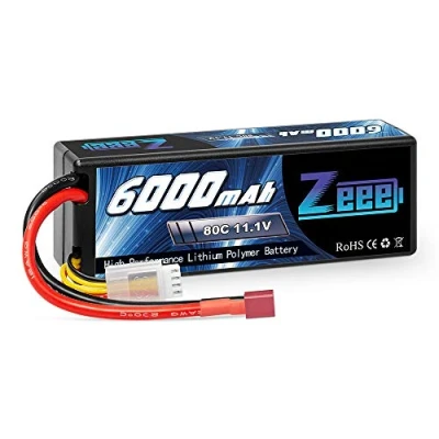 Afbeelding van Zeee 3S Lipo Batterij 6000 mAh 11,1 V 80C Harde Hoes met T aansluiting voor FPV Racing Drones Racefiets Quadcopters Vliegtuig Helikopter RC Evader BX Auto Truck LKW Truggy Hobby