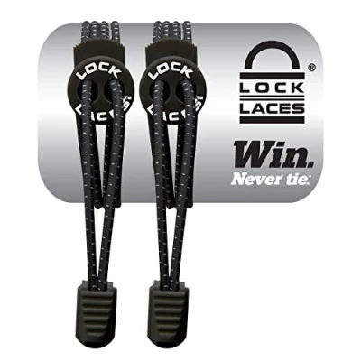 Afbeelding van Lock Laces elastische veters zwart one size