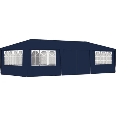 Afbeelding van Partytent met zijwanden professioneel 90 g/m² 4x9 m blauw