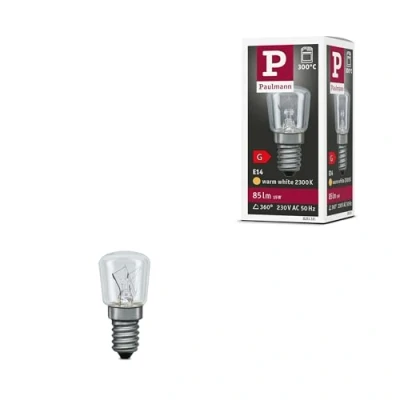 Afbeelding van Paulmann Ovenlampje (Ovenlamp) 230 V E14 15 W Energielabel G (A G) Peer 1 stuk(s)