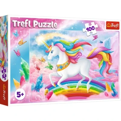 Afbeelding van Trefl Kristalin, 100 stukjes, puzzel, 16364, in de kristalwereld van eenhoorns