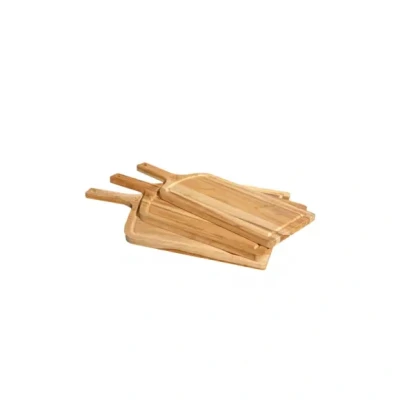 Afbeelding van OFYR Serveerplank Set van 3 stuks Teakhout rood