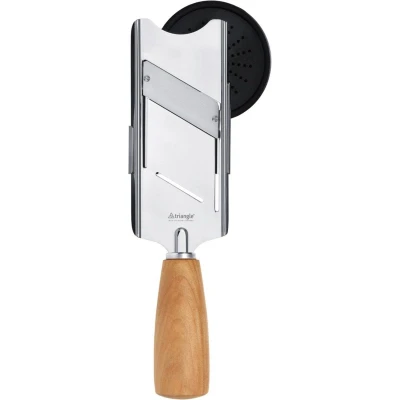 Afbeelding van Triangle Duurzame Truffelschaaf met Kersenhouten Heft 24.5 cm RVS
