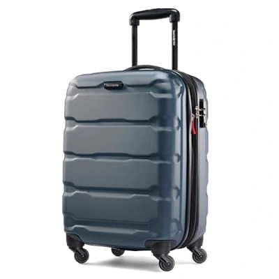 Afbeelding van Samsonite Omni Pc Hardside Spinner 20 inch, 20, Blauwgroen, Uittrekbare hardcase koffer met zwenkwielen