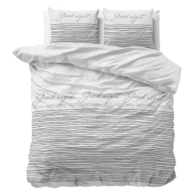 Afbeelding van Dekbedovertrek Sleep Tight 2 persoons (200x200/220 cm) Polyester katoen Groen Sleeptime Classy Ga naar Dekbed Discounter.nl &amp; Profiteer Nu