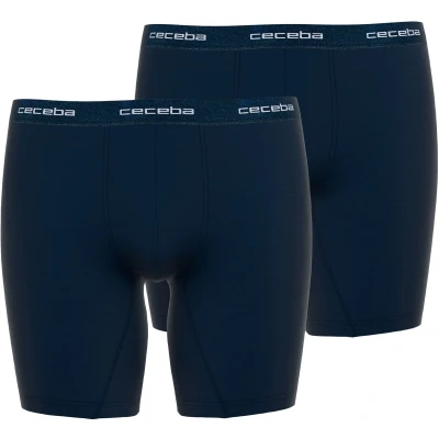 Afbeelding van CECEBA Monza 2 pack heren cyclist boxer extra lange pijpen blauw Maat 5XL