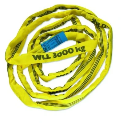 Afbeelding van Braun 30011RS Continue opvangriem met polyesterkern, geel, belasting 3000 kg, 1 m