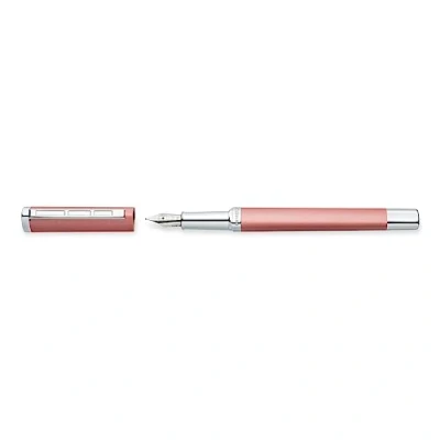 Afbeelding van Staedtler Triplus 474, hoogwaardige driehoekige roze vulpen, blauwe inkt en middelgrote punt, 474 M20 3