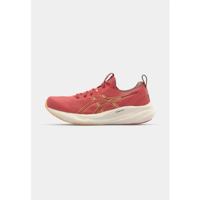 Afbeelding van Asics Gelpulse 16 Hardloopschoenen voor op de weg, Dames, Maat: 43.5, Dark pink clay/orange glow Textiel/ synthetisch