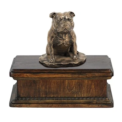 Afbeelding van Elegante urn hond voor hondenas met whippet beeldje