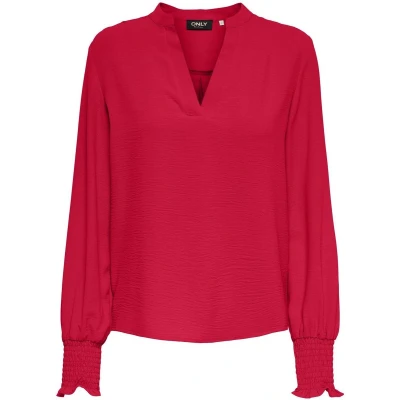 Afbeelding van ONLY ONLMETTE V NECK LS SMOCK Top NOOS WVN Dames Ski Patrol
