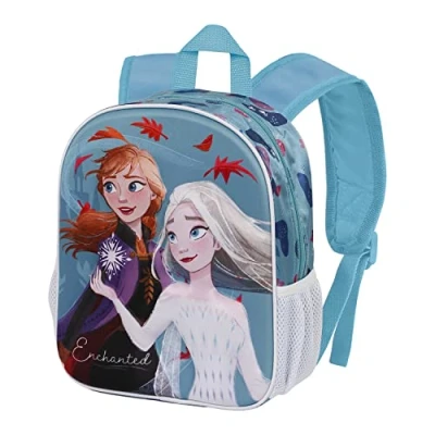 Afbeelding van KARACTERMANIA Frozen 2 betoverende Kleine 3D rugzak, Blauw, één maat, betoverd, rugzak