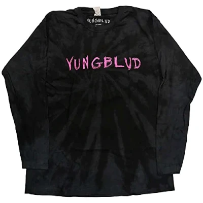 Afbeelding van Yungblud Scratch Logo Longsleeve shirt XL Zwart