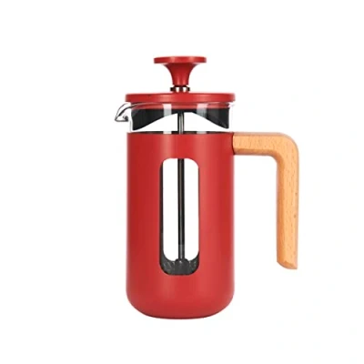 Afbeelding van La Cafetière Cafetiere Pisa RVS / Rood 350 ml 2 kops