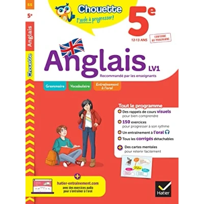Afbeelding van Anglais 5ème LV1 Niveau A1 A2, Cycle 5 Workbook