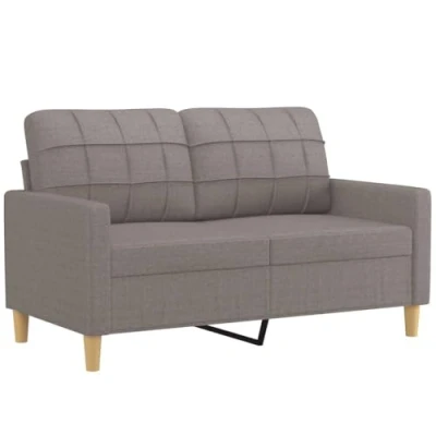 Afbeelding van Tweezitsbank 120 cm stof taupe