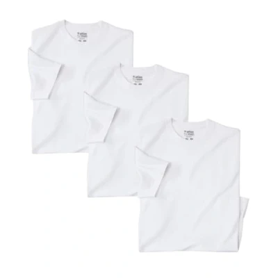 Afbeelding van ATLAS FOR MEN Set van 3 T shirts voor heren met korte mouwen verkrijgbaar in grote maten M tot 5XL, Wit., 3XL