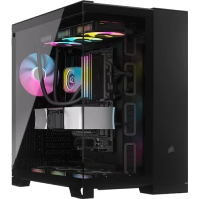Afbeelding van Corsair iCUE LINK 6500X RGB Midi tower PC behuizing Zwart Zijvenster