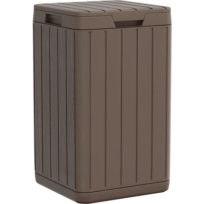 Afbeelding van vidaXL Tuinafvalbak 38x38x65 cm polypropeen bruin
