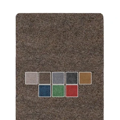 Afbeelding van ANRO Poet Deurmat, vuilvang mat, wasbaar, waterdicht, robuust, schoonloopmat voor ingang, voordeur, hal, keuken, slaapkamer, afmetingen: 40 x 120 cm, donkerbruin
