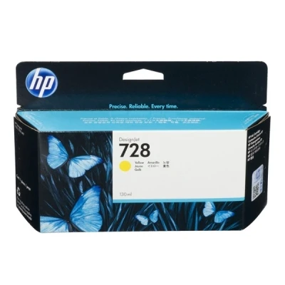 Image de HP 728 cartouche d&#039;encre DesignJet jaune 130 ml