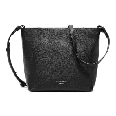 Afbeelding van LIEBESKIND BERLIN Schoudertas Chudy Small Pebble Hobo Bag Black Zwart