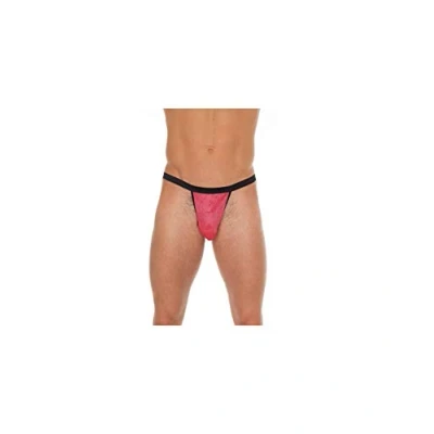 Afbeelding van Amorable by Rimba Erotische String Zwart Rode V voor Heren Mannen Slip One Size Polyamide