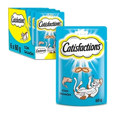 Afbeelding van Catisfactions Kattensnacks Zalm 6 x 60 gram