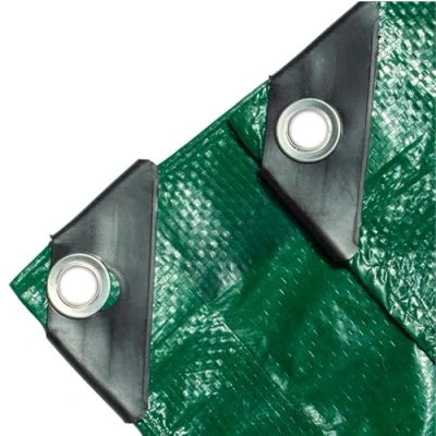Afbeelding van afdekzeil, 2 x 3 cm, 150 g/m², groen, veelzijdig, met oogjes, tentzeil voor camping en tuin,