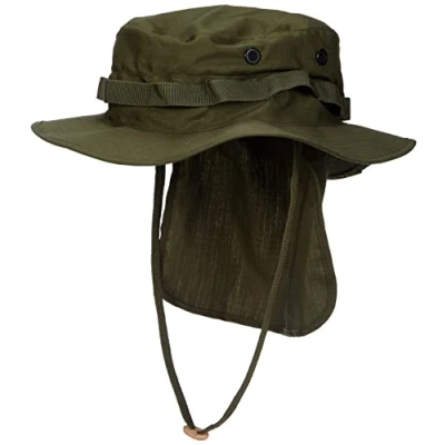 Afbeelding van Mil Tec Brit. Boonie R/S met nekbescherming Olive, olijf, M