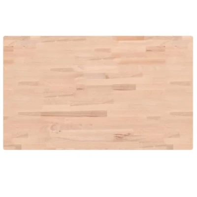 Afbeelding van Tafelblad rechthoekig 100x60x4 cm massief beukenhout