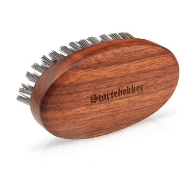 Afbeelding van Störtebekker® Premium baardborstel, made in Germany, ontwart en vormt de baard, voorkomt jeuk, duurzame Bioni borstelharen, walnoothout