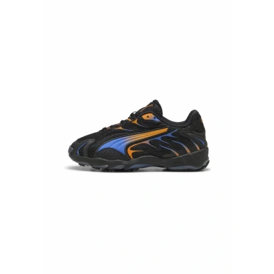 Afbeelding van Puma Inhale Sneakers laag voor kinderen, Maat: 35.5, Black orange glo Kunststof/ textiel
