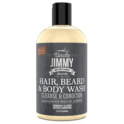 Afbeelding van Uncle Jimmy Beard &amp; Body Wash 12oz