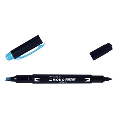 Afbeelding van Tombow Textmarker MONO edge, 2 Spitzen, sky blue