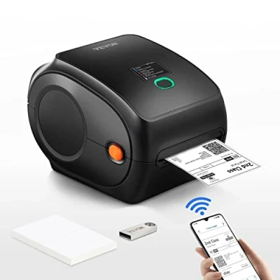 Afbeelding van VEVOR Printer thermische etiketten, direct, 4 x 6, barcode, USB, Bluetooth, 150 mm/s, 300 dpi, voor pakket, compatibel met Amazon/eBay/Etsy/UPS ondersteuning