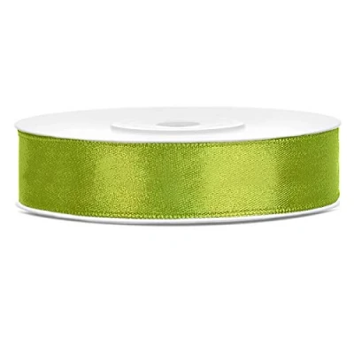 Afbeelding van DaLoKu satijnen lint 6/12/25/38/50/100 mm x 25 m groen 12