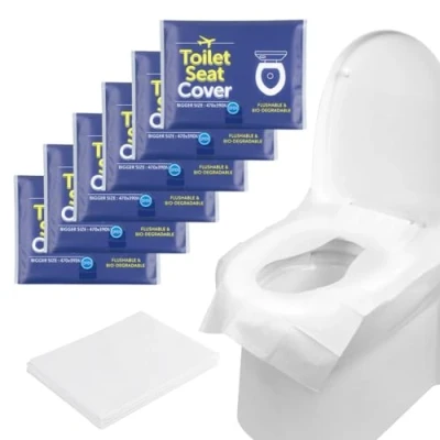 Afbeelding van Romon 48 stuks wegwerptoiletbeschermers voor kinderen, 47 x 39 cm