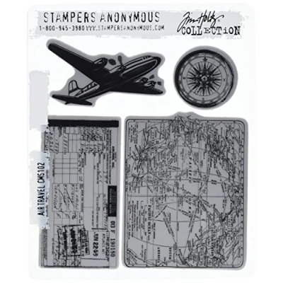 Afbeelding van Tim Holtz Rubberen buffer voor vliegreizen, 17,8 x 21,6 cm