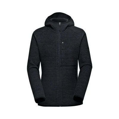 Afbeelding van Mammut Arctic Hooded Fleecejas, Dames, Maat: Medium, Black mélange