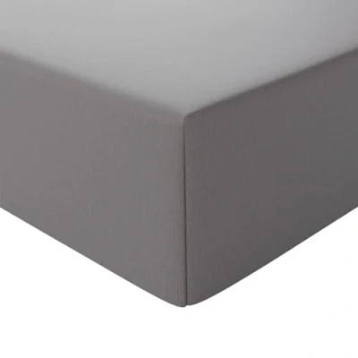 Image de Amazon Basics Drap housse en jersey, gris foncé, 140 x 200 cm