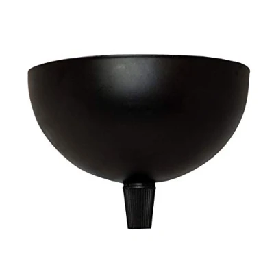 Afbeelding van TIBELEC Lichtpaviljoen, draadafdekking halve bol metaal, zwart, diameter 100 mm