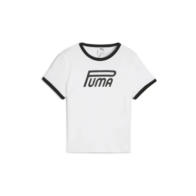 Afbeelding van Puma Tshirt print, Dames, Maat: XS, White