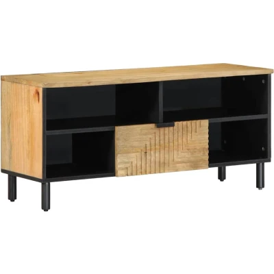 Afbeelding van vidaXL Tv meubel 100x33x46 cm massief mangohout bruin