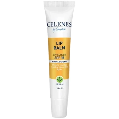 Afbeelding van Celenes By Sweden Lip Balm Sunscreen SPF15 Herbal Defense