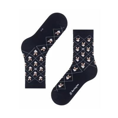 Afbeelding van Burlington Corgi Onesize Sokken, Dames, Maat: 36/41, Black