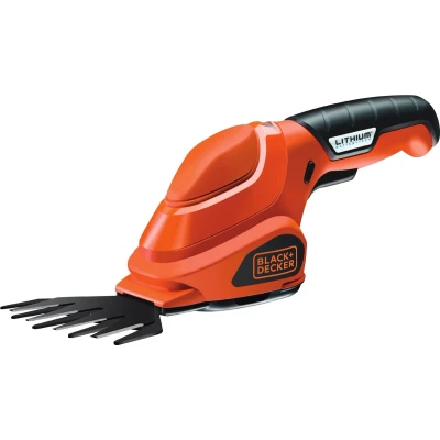 Afbeelding van Black &amp; Decker GSL200 accu grasschaar 8 cm Zwart, Oranje Lithium 3,6 V