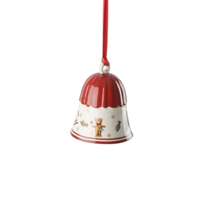 Afbeelding van Villeroy &amp; Boch Toy&#039;s Delight Decoration Klok Kersthanger 6,5 Cm Rood