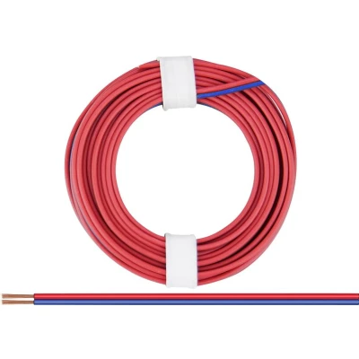 Afbeelding van Donau Elektronik 225 02 Draad 2 x 0.25 mm² Rood blauw 5 m